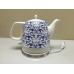 FixtureDisplays® Teapot Ceramic English Paisley 6pc Set w/warming , Gift, Buffet 12027